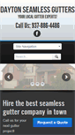 Mobile Screenshot of daytonseamlessgutters.com