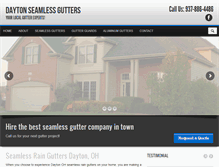 Tablet Screenshot of daytonseamlessgutters.com